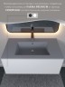 Раковина для ванной 86 см, Uperwood Parma Quartz, серая матовая, бетон