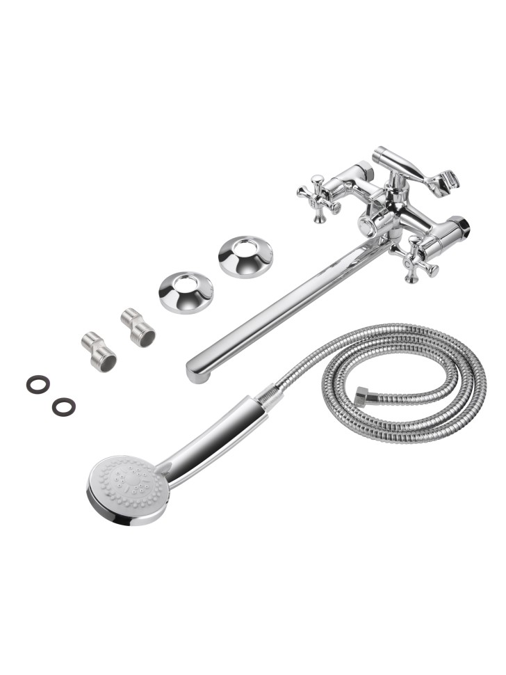 Смеситель для ванны с длинным изливом и гарнитуром OSGARD ORIT 83236