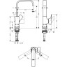 Смеситель для раковины Hansgrohe Metropol 32511700, белый матовый