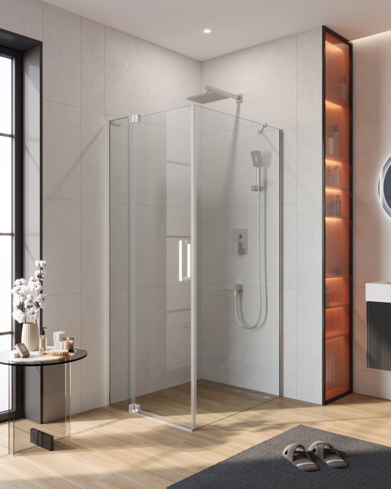 Душевой уголок CEZARES SLIDER-AH-1-80-80/90-C-Cr