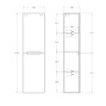 Шкаф подвесной BelBagno ETNA-1500-2A-SC-BL-P-L Bianco Lucido