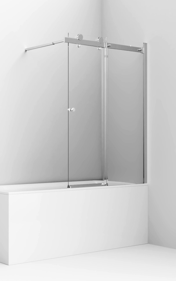 Шторка для ванны Ambassador Bath Screens 16041115 (110х140) хром,стекло прозрачное,раздвижная,1 место