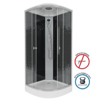 Душевая кабина Niagara Eco NG-4502-14 (100х100х215) низкий поддон(13см),стекло мозаика,3 места