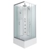 Душевая кабина Niagara Classic NG-1108-14BKTG (90х90х210) средний поддон(26см),стекло матовое,4 места с полкой