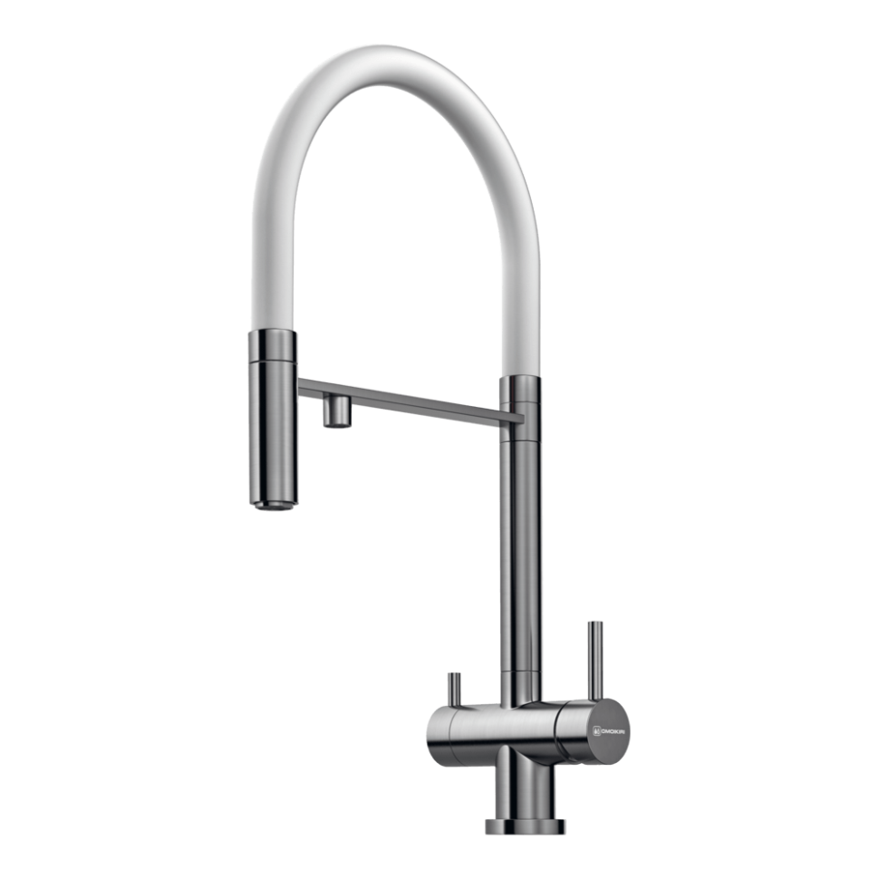 Смеситель для кухни Omoikiri Kanto-BN латунь/нержавеющая сталь