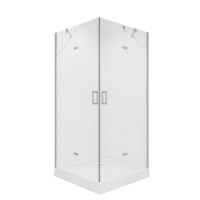 Душевое ограждение Niagara Nova NG-6614-08 (100х100х190) квадрат,хром,двери распашные,стекло прозрачное,1 место