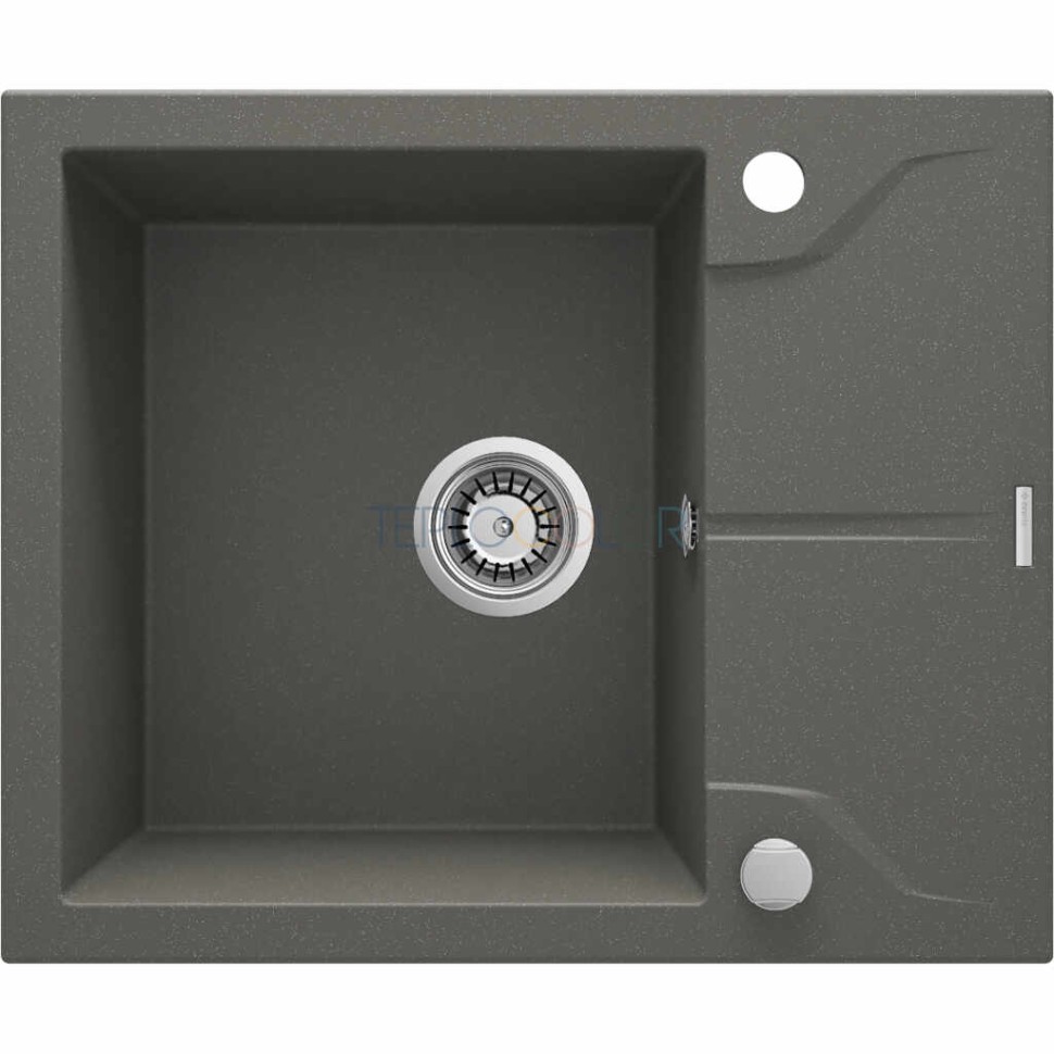 Гранитная мойка, 1-чаша с осушкой
