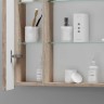 Зеркальный шкаф для ванной комнаты SANCOS Mirror 790x150х740 мм, с LED подсветкой, цвет дуб галифакс натуральный, арт. MI80EG