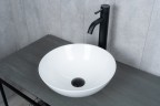 Раковина Gid 9081W 51243 накладная белая 36x36x14