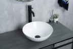 Раковина Gid 9081W 51243 накладная белая 36x36x14