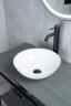 Раковина Gid 9081W 51243 накладная белая 36x36x14