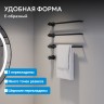 Полотенцесушитель электрический ABBER Charme AH4003MB черный матовый