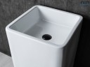 Раковина Gid Nb149 81119 накладная белая 41x41x85
