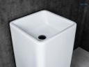 Раковина Gid Nb149 81119 накладная белая 41x41x85