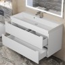 Тумба под раковину для ванной Uperwood Tanos 100 см, подвесная, белая матовая