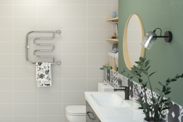 Тандем 2 полки 500х500 резьба-сгон 1"