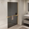 Душевая перегородка Walk-In VSW-1HR110CGG, 1100*2000, матовый золотой, стекло тонированное