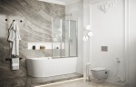 Шторка для ванны Ambassador Bath Screens 16041113 (90х140) хром,стекло прозрачное,складная,1 место