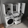Колонна универсальная STYLE LINE "Бергамо" с корзиной, Люкс Плюс антискрейтч белый глянец