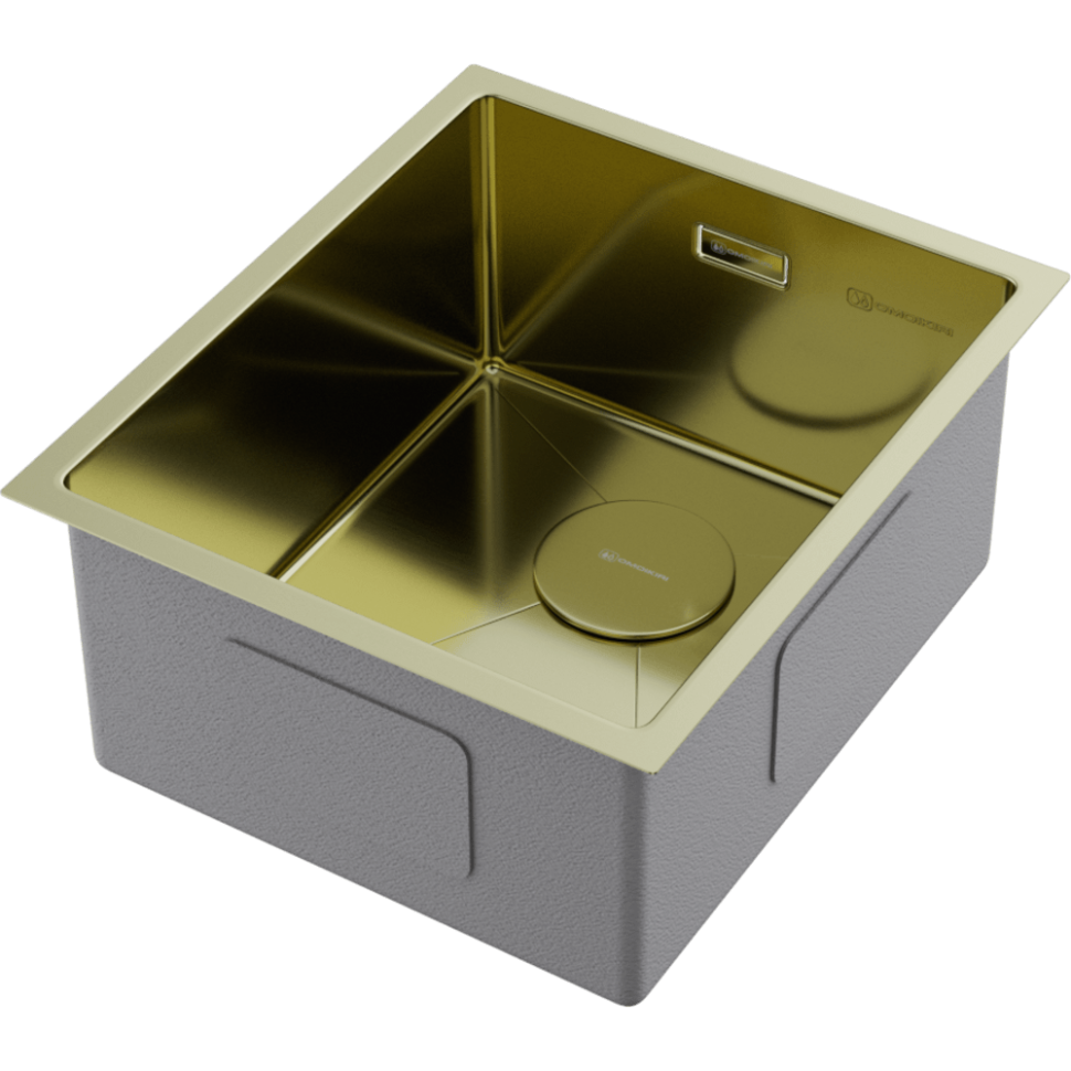 Кухонная мойка Omoikiri Taki 38-U/IF-LG нерж. сталь/светлое золото