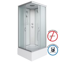 Душевая кабина Niagara Classic NG-1108-14 (90х90х215) средний поддон(26см),стекло матовое,4 места с полкой
