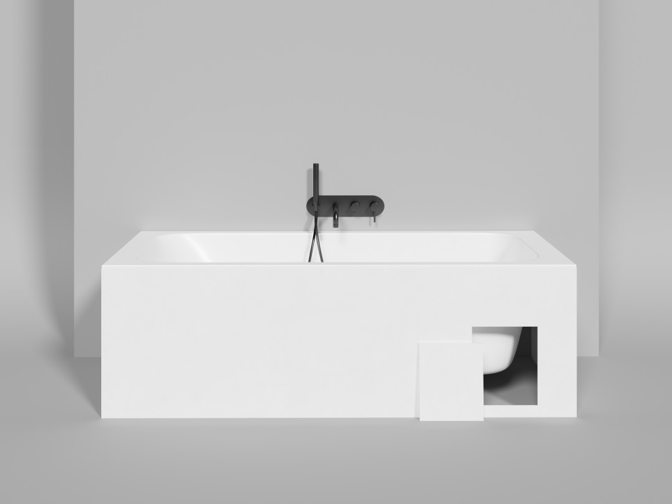 Ванна встраиваемая ORLANDA KIT 180x80 S-Sense Глянцевое
