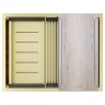 Мойка нерж. сталь NEXT-MULTI SINK 58 UNI, PM785845-BG, брашированное золото, 580х450мм, Paulmark