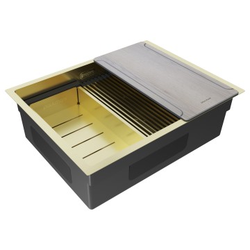 Мойка нерж. сталь NEXT-MULTI SINK 58 UNI, PM785845-BG, брашированное золото, 580х450мм, Paulmark