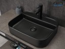 Раковина Gid Bm9550 53364 накладная черная матовая 50x40x11
