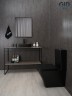 Раковина Gid Bm9550 53364 накладная черная матовая 50x40x11