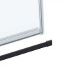 Душевая дверь Como Soft VDS-1CS110CLB, 1100, черный, стекло прозрачное