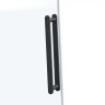 Душевая дверь Como Soft VDS-1CS110CLB, 1100, черный, стекло прозрачное