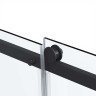 Душевая дверь Como Soft VDS-1CS110CLB, 1100, черный, стекло прозрачное