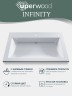 Раковина для ванной 60 см, Uperwood Infinity, белая глянцевая