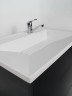 Раковина для ванной кварцевая Uperwood Lotus Quartz 80х50х13 см, белая матовая, жасмин