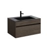 База под раковину Chiara 800 подвесная, 1 выкатной ящик soft-close, R.Oak