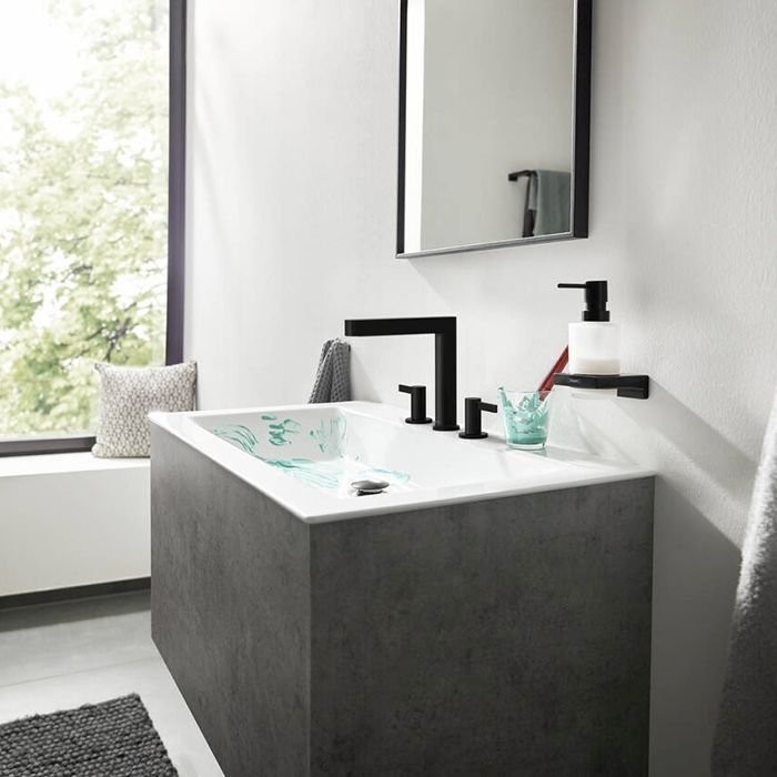 Диспенсер для жидкого мыла Hansgrohe AddStoris, черный матовый, 41745670