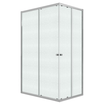 Душевое ограждение Niagara Eco NG-1018-14QMT (100х80х190) прямоугольник,раздвижное,хром,стекло матовое,1 место
