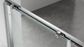 Душевой угол Veconi Rovigo RV-055, 1300х800х1950, хром, стекло pear