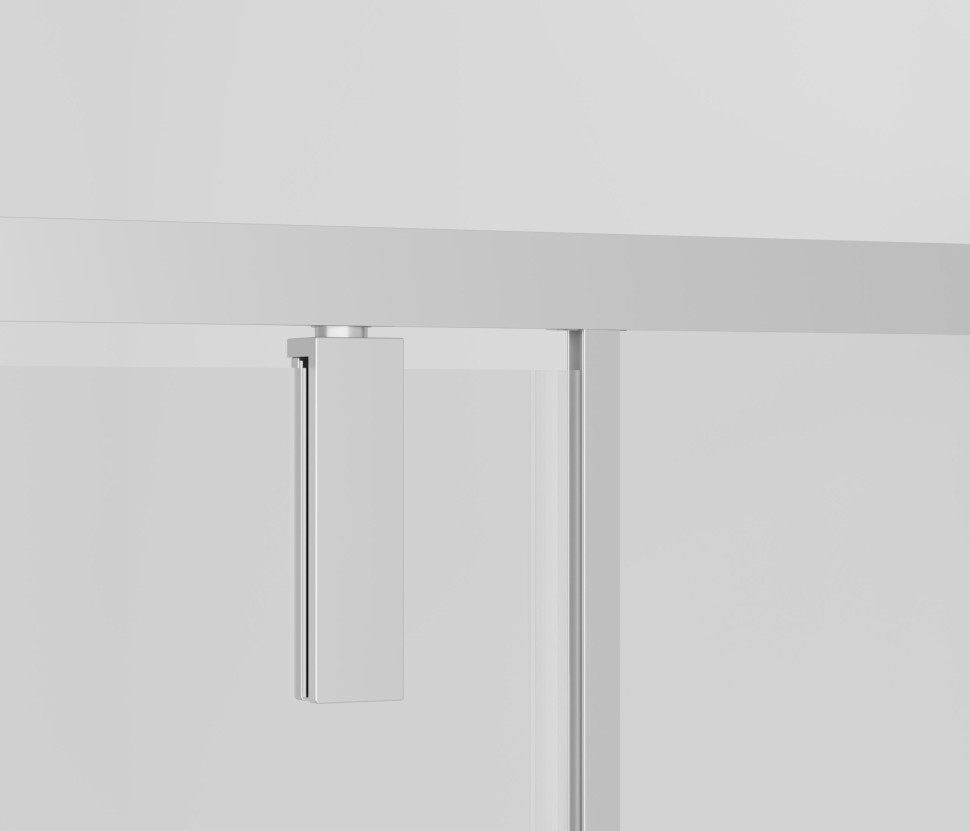 Душевой уголок Slim-N VSR-4SNP1010CLB, 1000*1000, черный, стекло прозрачное