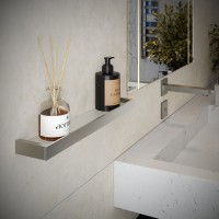 Полка в ванную стеклянная Timo Petruma 15272/13 никель