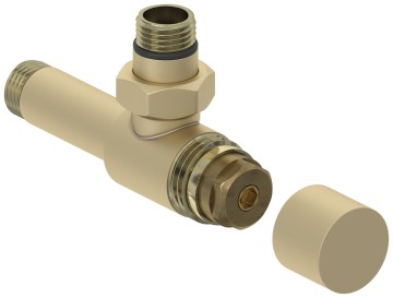 Вентиль угловой под шестигранник (G 1/2" НР х G 1/2" НР)