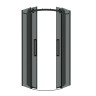 Душевое ограждение Grossman Classic 301.K33.04.9090.21.10 (90х90х195) четверть круга,раздвижная,черный матовый,стекло тонированное,1 место