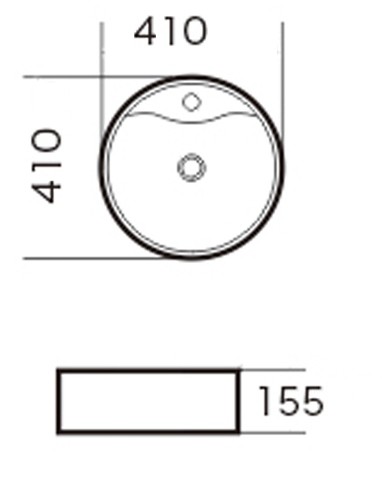 Раковина Grossman GR-3012 (410х410х160) белая,1 место