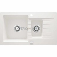 Гранитная мойка, 1.5-чаши с осушкой