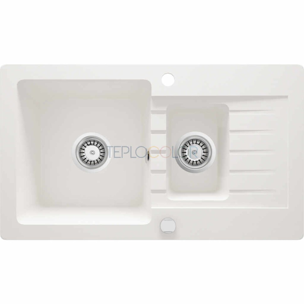 Гранитная мойка, 1.5-чаши с осушкой