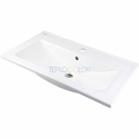 Керамическая раковина, впускаемая, с бортиком для смесителя