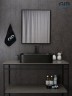 Раковина Gid Bm9599 53366 накладная черная матовая 61x38x15