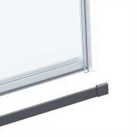 Душевая дверь Como Soft VDS-1CS110CLGM, 1100, вороненая сталь, стекло прозрачное