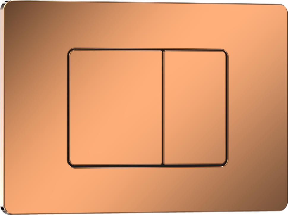 Комплект 3в1 IBERICA BLANCA инсталляция SILENCIO, унитаз BILBAO ALTO белый, кнопка смыва INOX-C розовое золото глянцевое (IB001.BLA.234.1141)